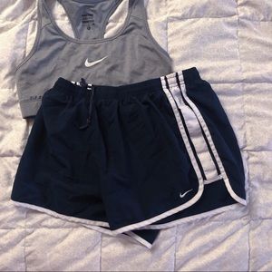 Vintage, navy Nike shorts